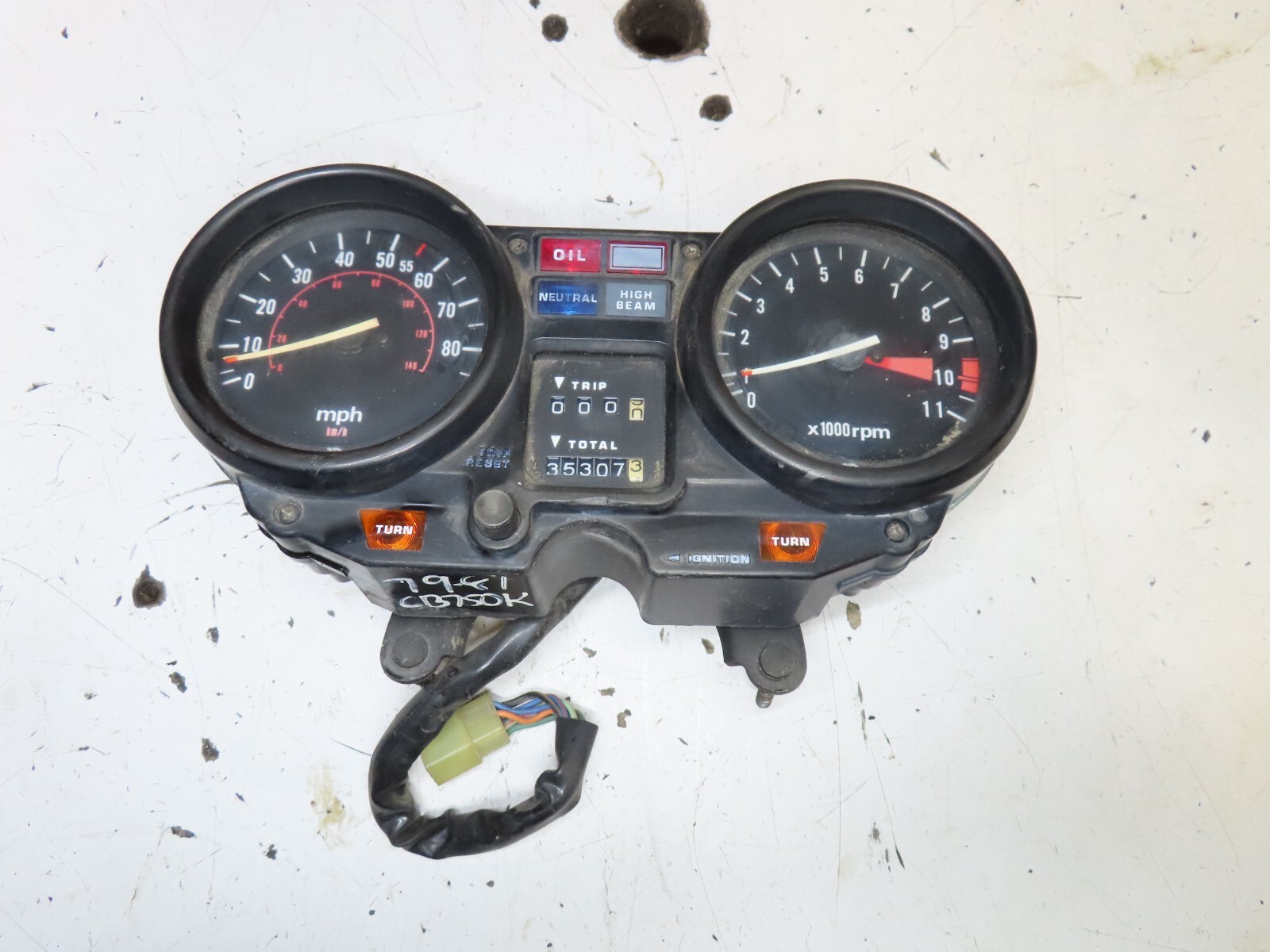 1979 Honda CB750F Super Sport CB750 Gauges (35,307 miles) | eBay