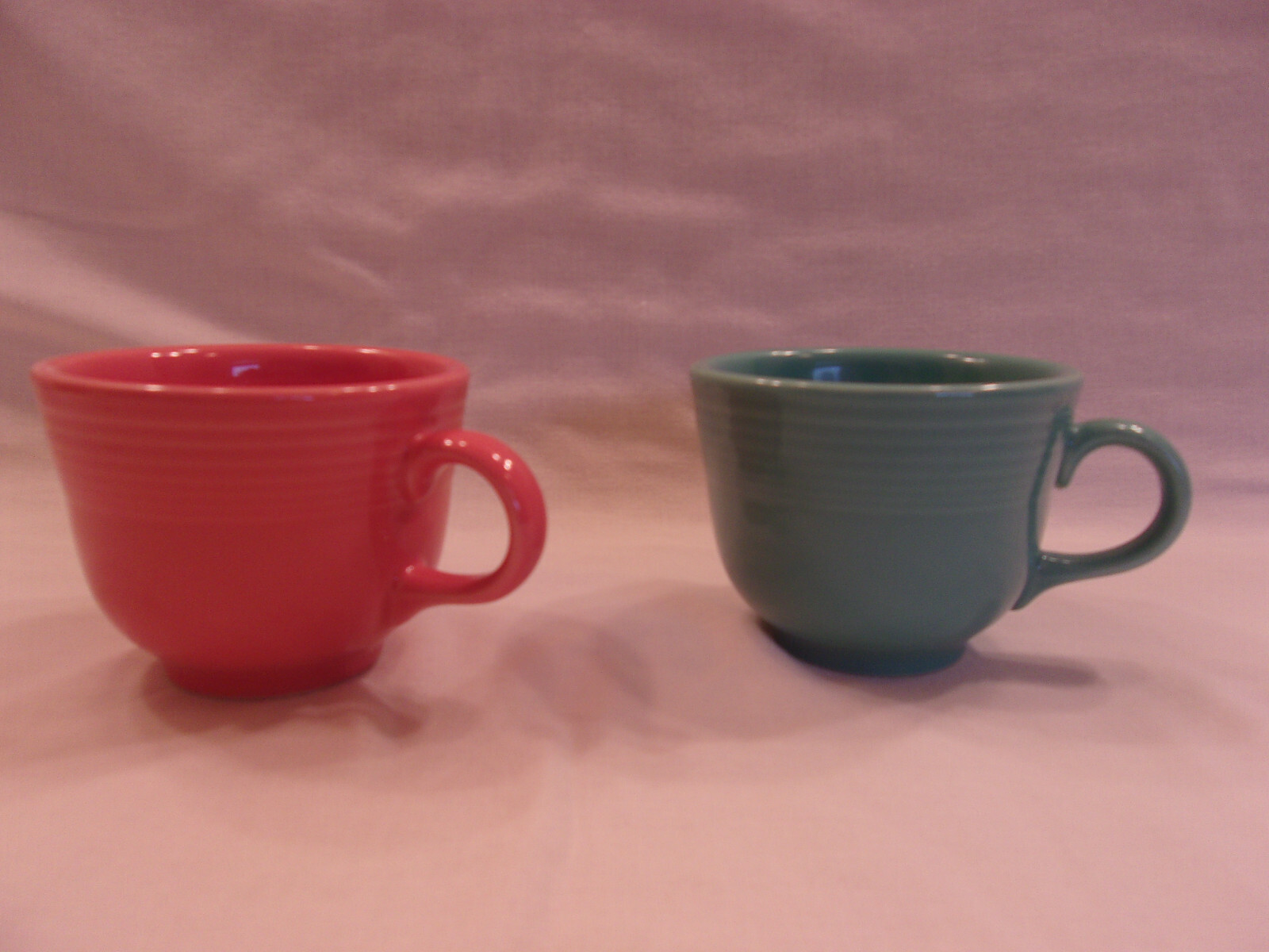 Set of 2 Homer Laughlin HLC Fiesta Fiestaware 6 oz Coffee Tea Cups Mugs