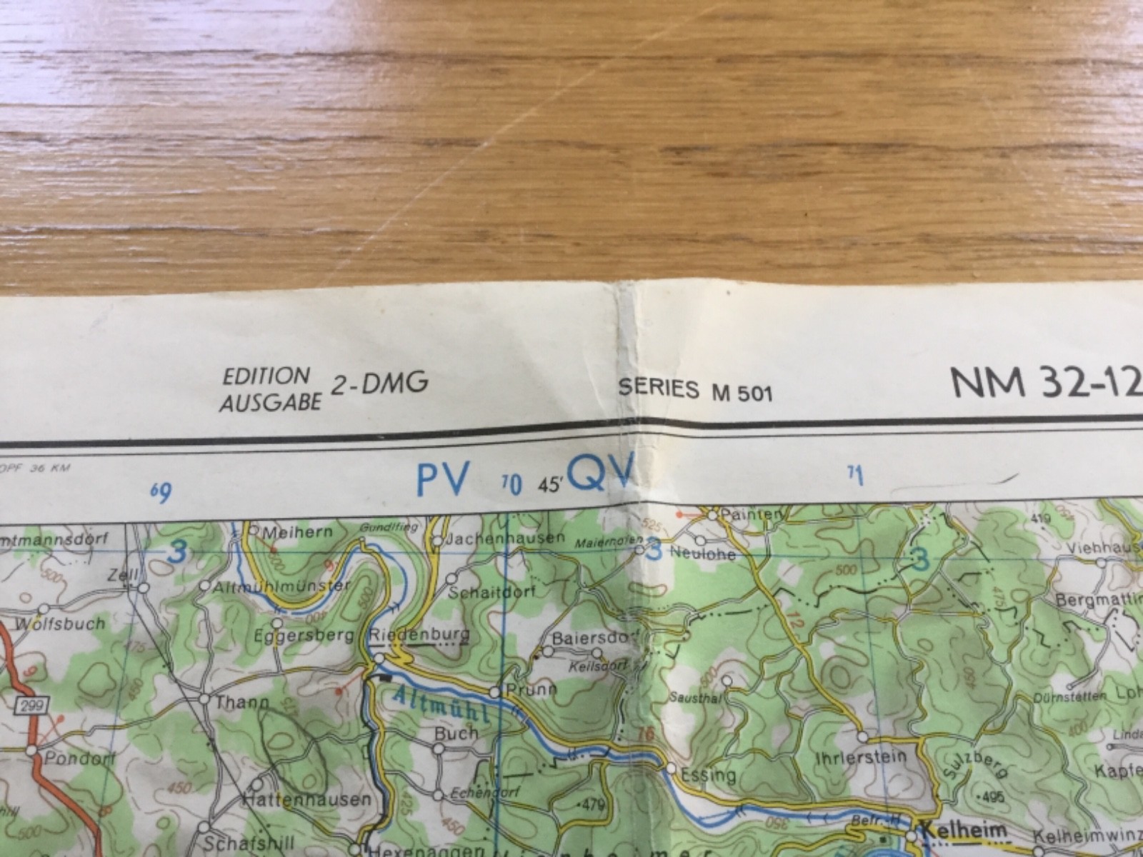 AMS 1959  map series M501 Western Europe MUNCHEN English and German 1963 edition
