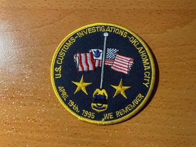 US Customs-Investigations-Oklahoma City 1995 Shoulder Patch
