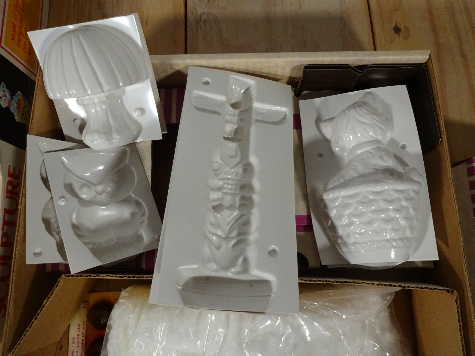 Vintage 1970s Rapco Candle Casting Sculpture Making Kit Novelty Candles Crafts