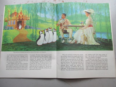 1964 Walt Disney's Mary Poppins Children's Book with MOVIE Color Photos