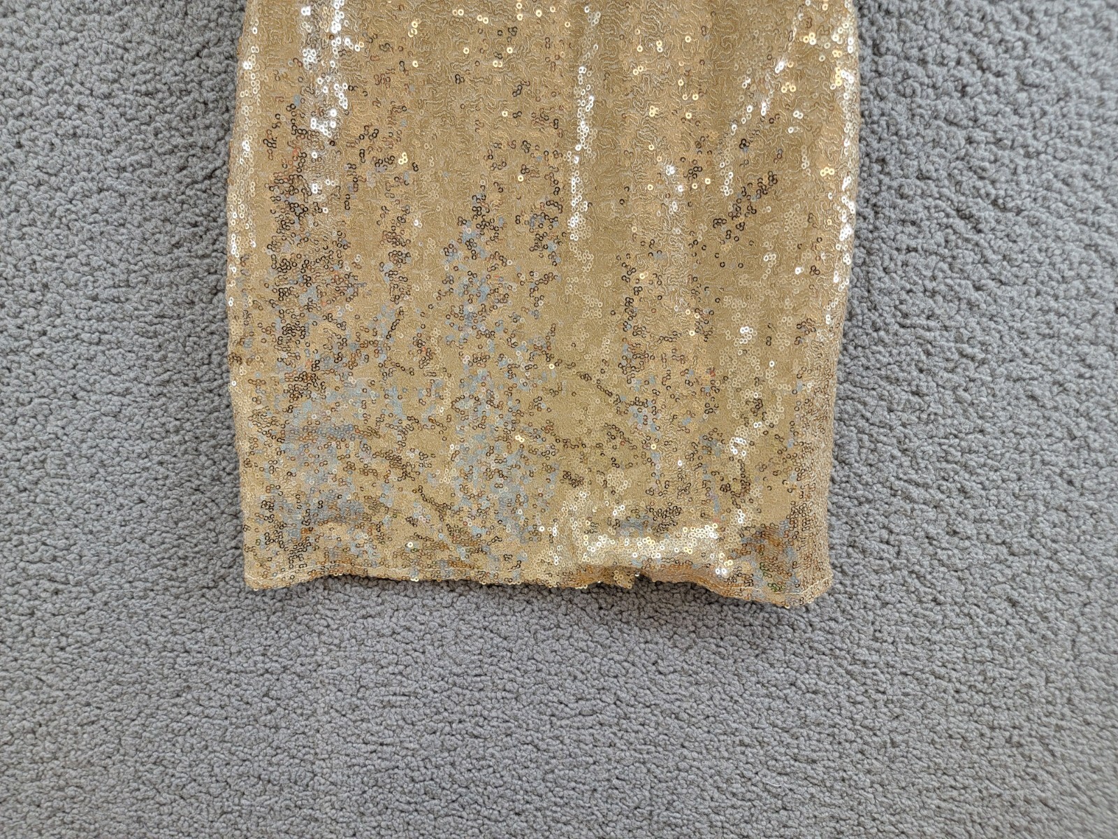 With Jules Sleeveless Sequin Bodycon Dress Big Girls XL Gold Round Neck Pullover - Picture 4 of 15