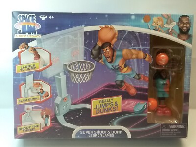 Space Jam A New Legacy Super Shoot & Dunk Basketball Game W Lebron James Figure