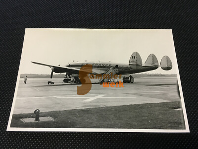 altes Foto Super Constellation AIR FRANCE F-BAZO Flughafen Hamburg