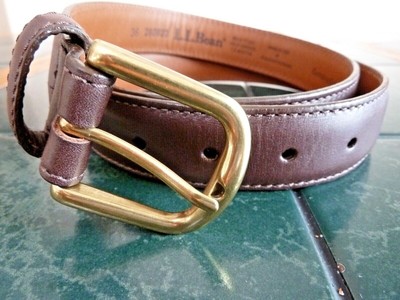 Men/'s Genuine Leather Reversible 1-1//8/" Wide Black Burgundy Casual Dress Belt