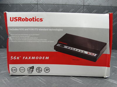 US Robotics V.92 & V.90 56K External Modem + Fax USR5686E (Open Box)