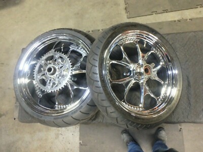 PERFORMANCE MACHINE GATLIN CHROME 240 WHEEL SET FOR SUZUKI GSXR 600 / 750 / 1K