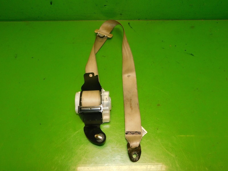 04-08 Acura TL OEM passenger right rear back seat belt retractor tan