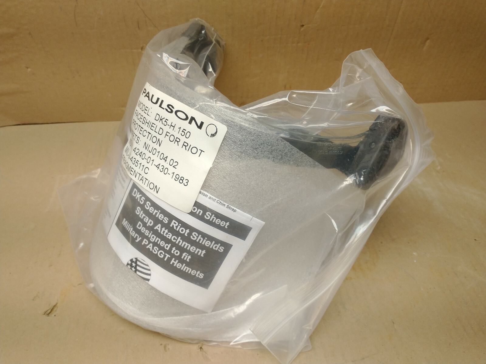 Paulson DK5-H.150 paintball military riot face shields | eBay