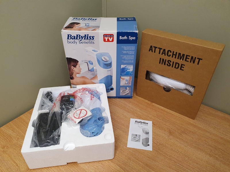Babyliss Body Benefits 12v Hydro Massage Bubble Water Jet Bath Spa - New
