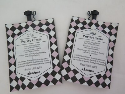 Davines The Purity Circle Hair & Scalp Mask - Lot of 2 - New - b17