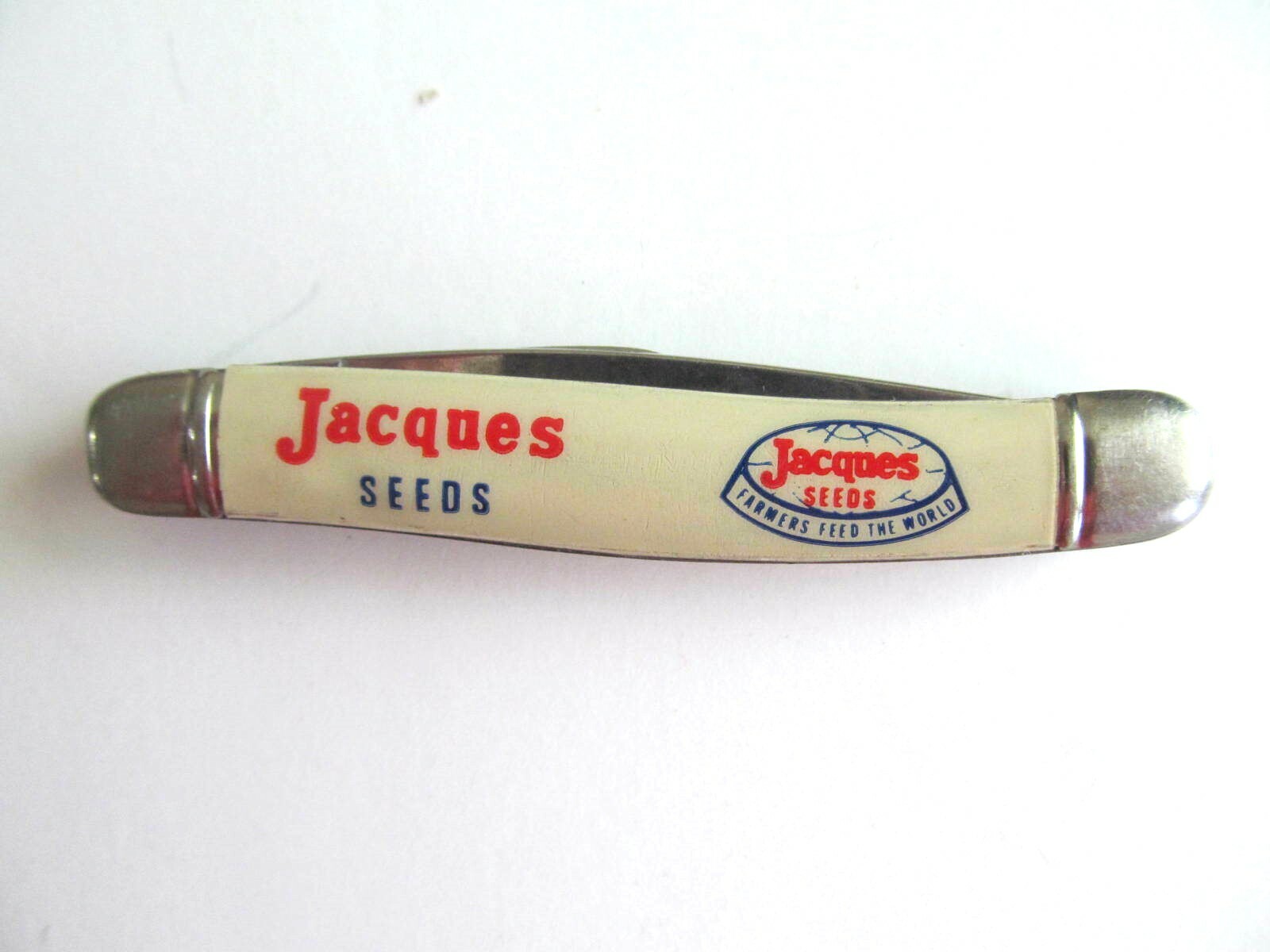 Jacques Seeds 2 Blade Folding Pocket Knife Vintage 3 1/4