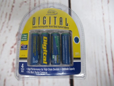 Digital Concepts 4 Pack 2000Mah AA Rechargeable Batteries