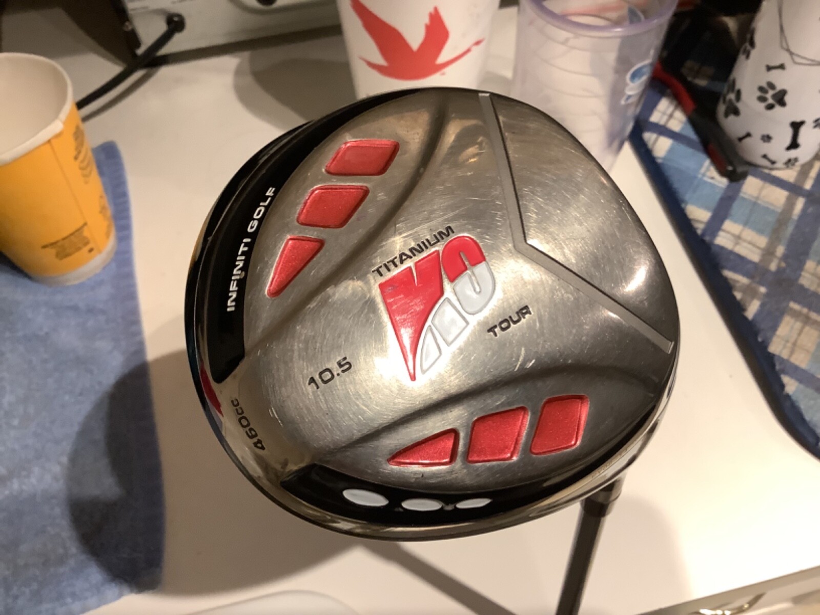 INFINITI GOLF KO-Tour Ti Driver,10.5°,460cc, Ping Graphite,Read