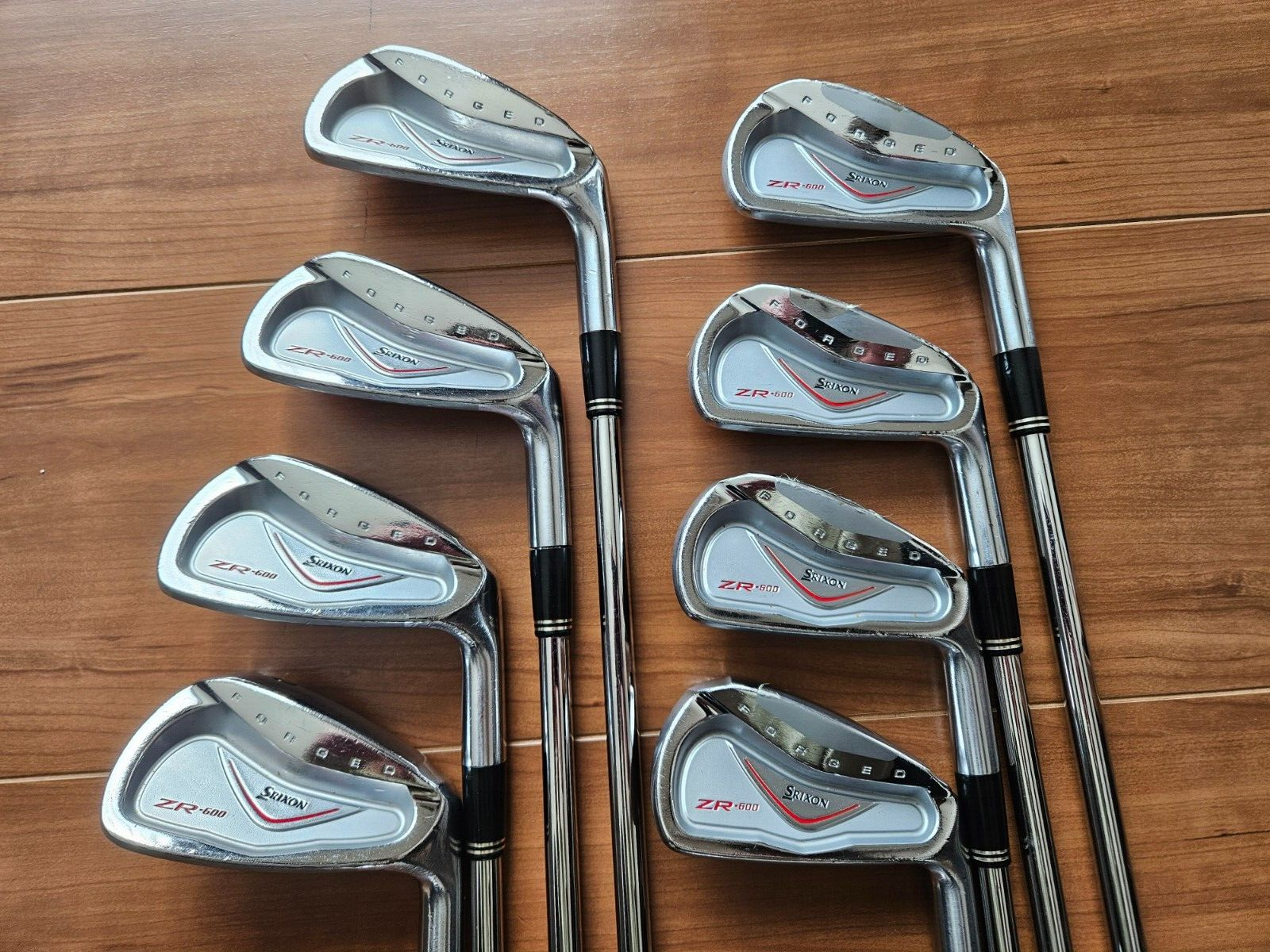 【高価値】 Srixon ZR-600 RH Stiff S200 Gold Dynamic 8pcs 3-PW Set Iron クラブ