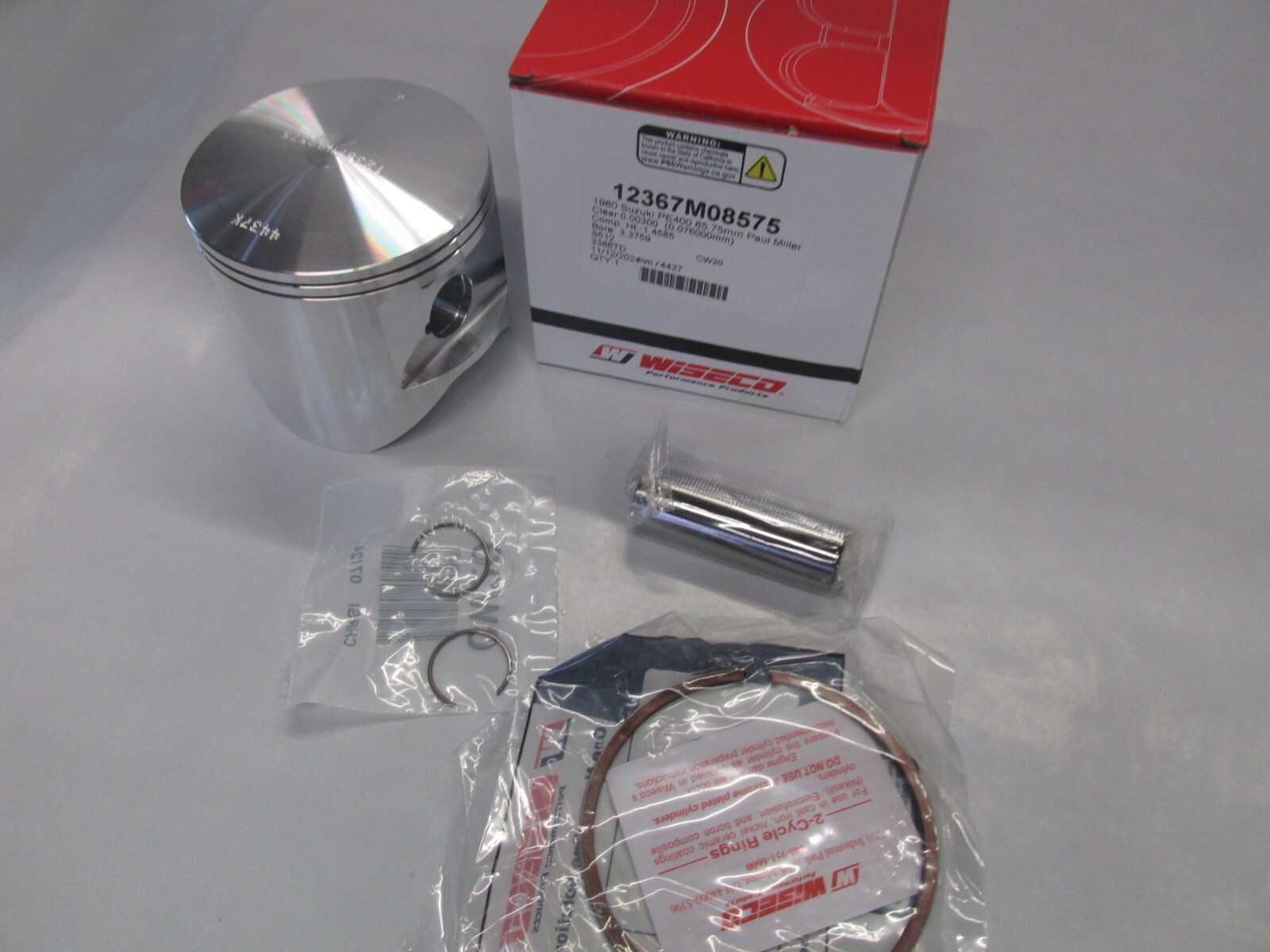 Suzuki PE400 WISECO Piston Kit Piston / Ring / Pin & Clips Suzuki PE400 WISECO Piston Kit Piston / Ring / Pin & Clips