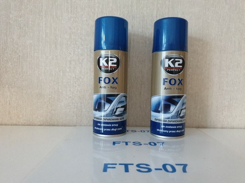 K2 FOX Antibeschlag spray ANTI FOG SPRAY Beschlagen AUTO Scheibe 2x 200ml