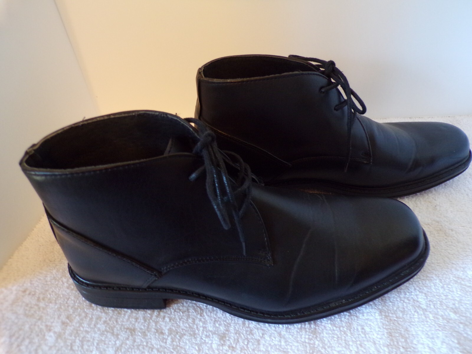 Dressy Casual Leather Lined Dress Lace Up Sz. 8