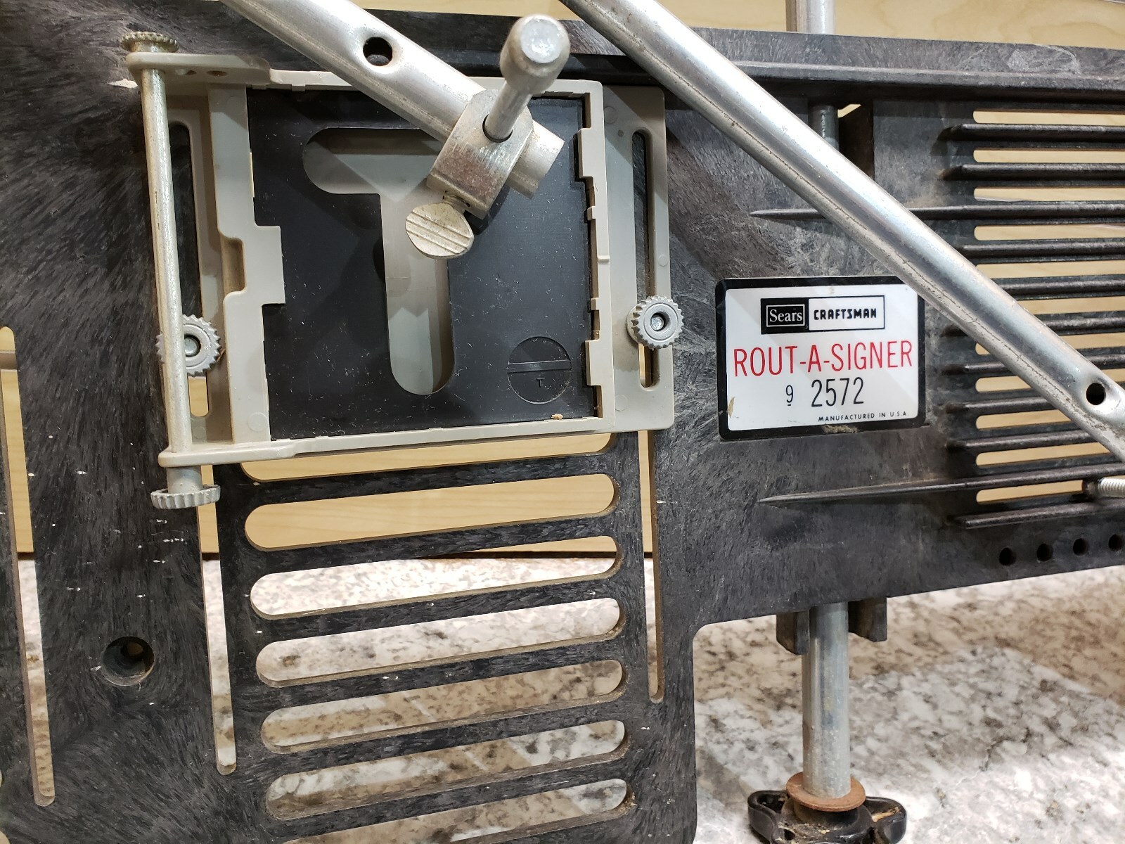 Vintage Sears Craftsman Rout-A-Signer