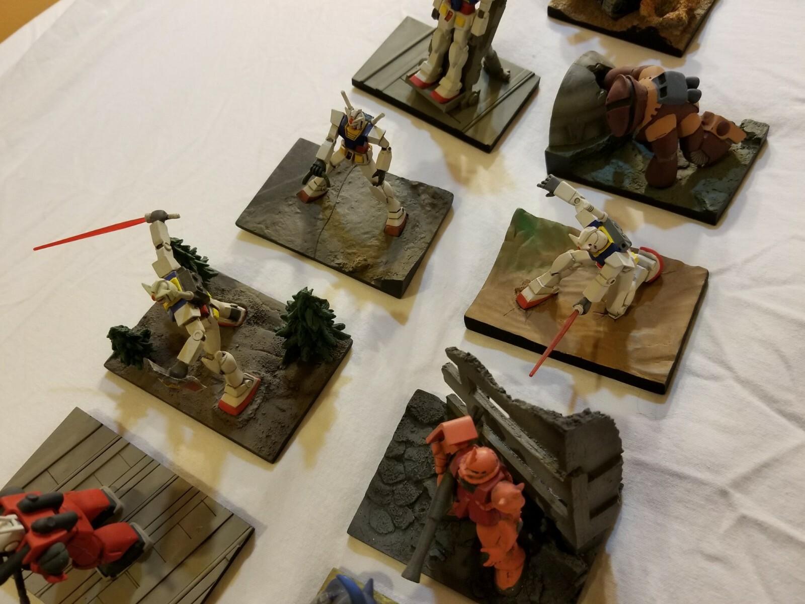 Bandai Mobile Suit Gundam RX-78 Polystone Partial Collection, 15 Figures