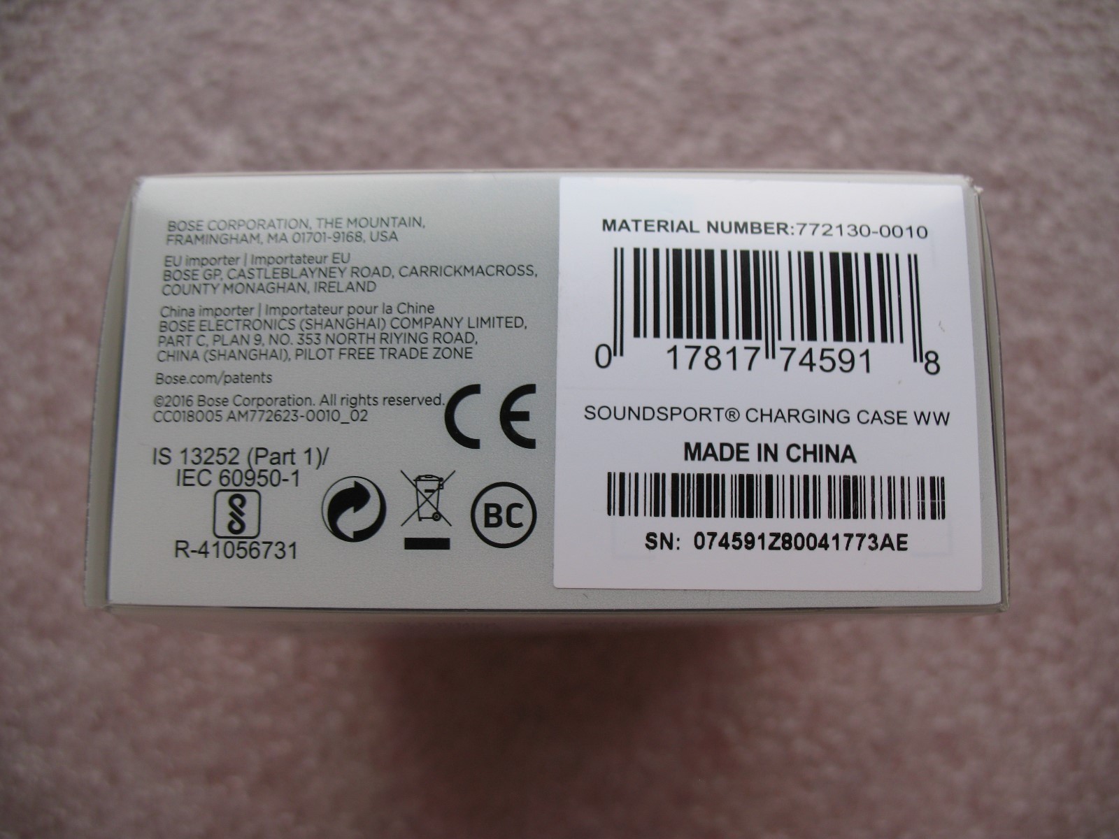 Bose SoundSport Charging Case - Black (772130-0010)