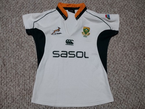 Vintage South Africa SA Rugby Soccer Sasol Canterbury Jersey
