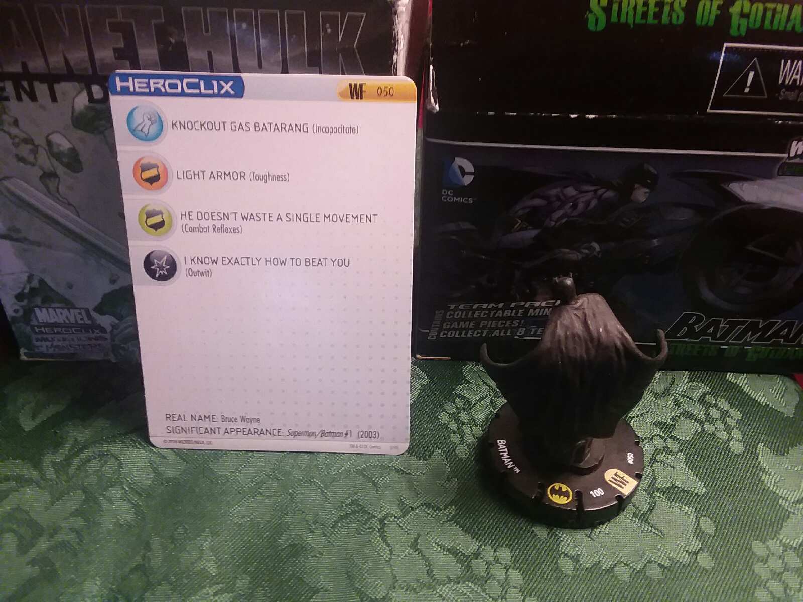 DC Heroclix Worlds Finest super rare #050 Batman