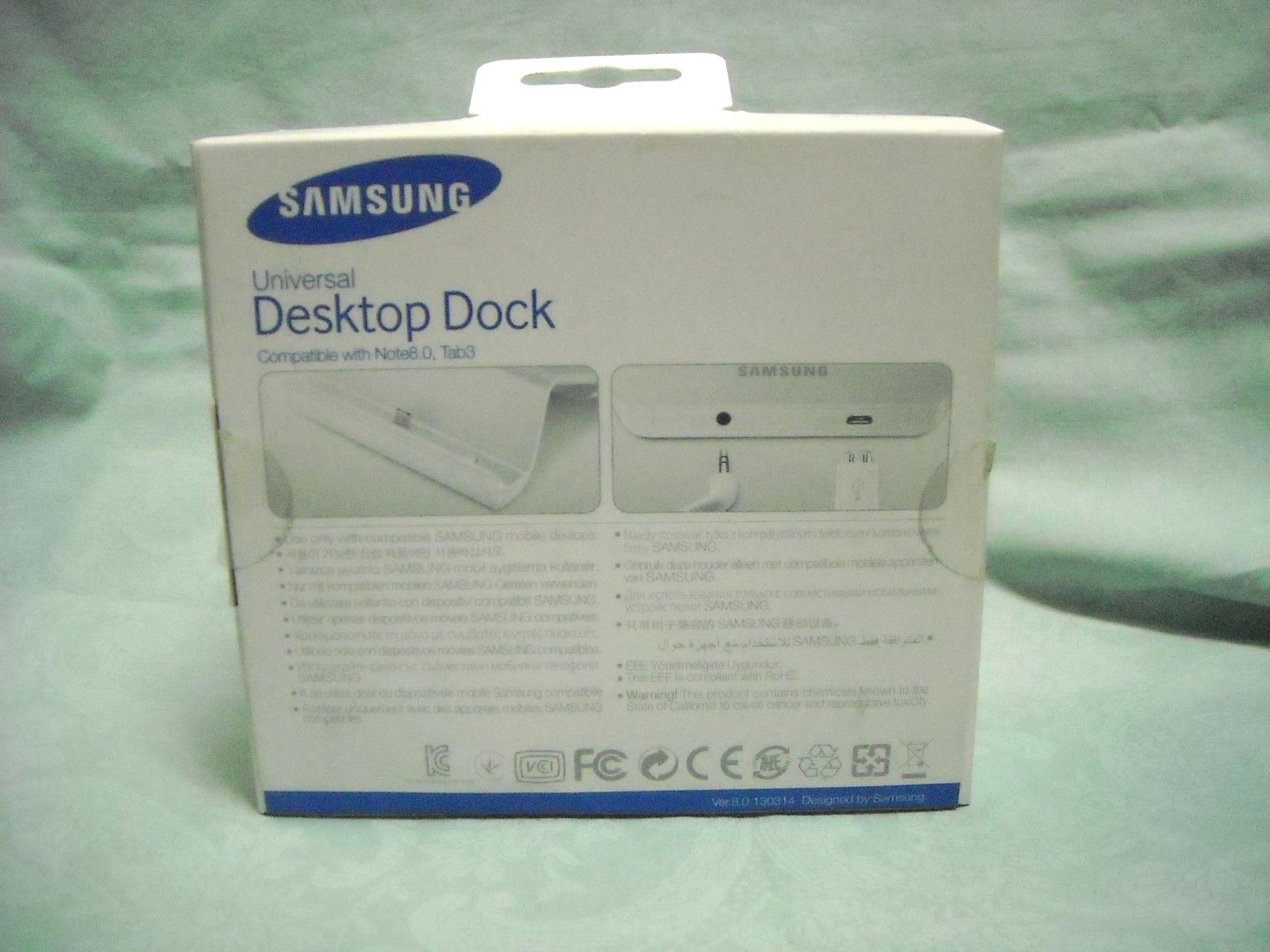 Universal Samsung Desktop White Charging Dock
