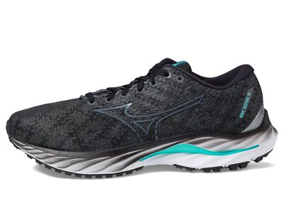 Мужские кроссовки Mizuno Wave Inspire 19, черный / серый металлик, ширина 12,5 дюйма, США