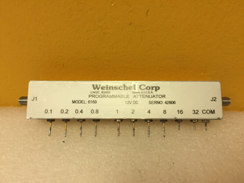 Weinschel 6169 (3209-1e) Dc To 3 Ghz, Sma (f) Programmable Attenuator. Tested!