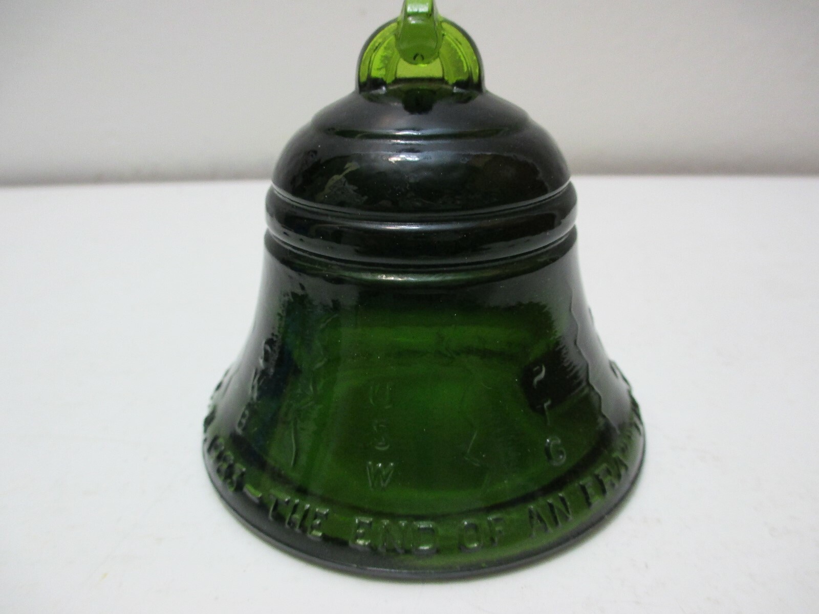Vintage Telephone Pioneers of America The End Of An Era Glass Bell Paperweight