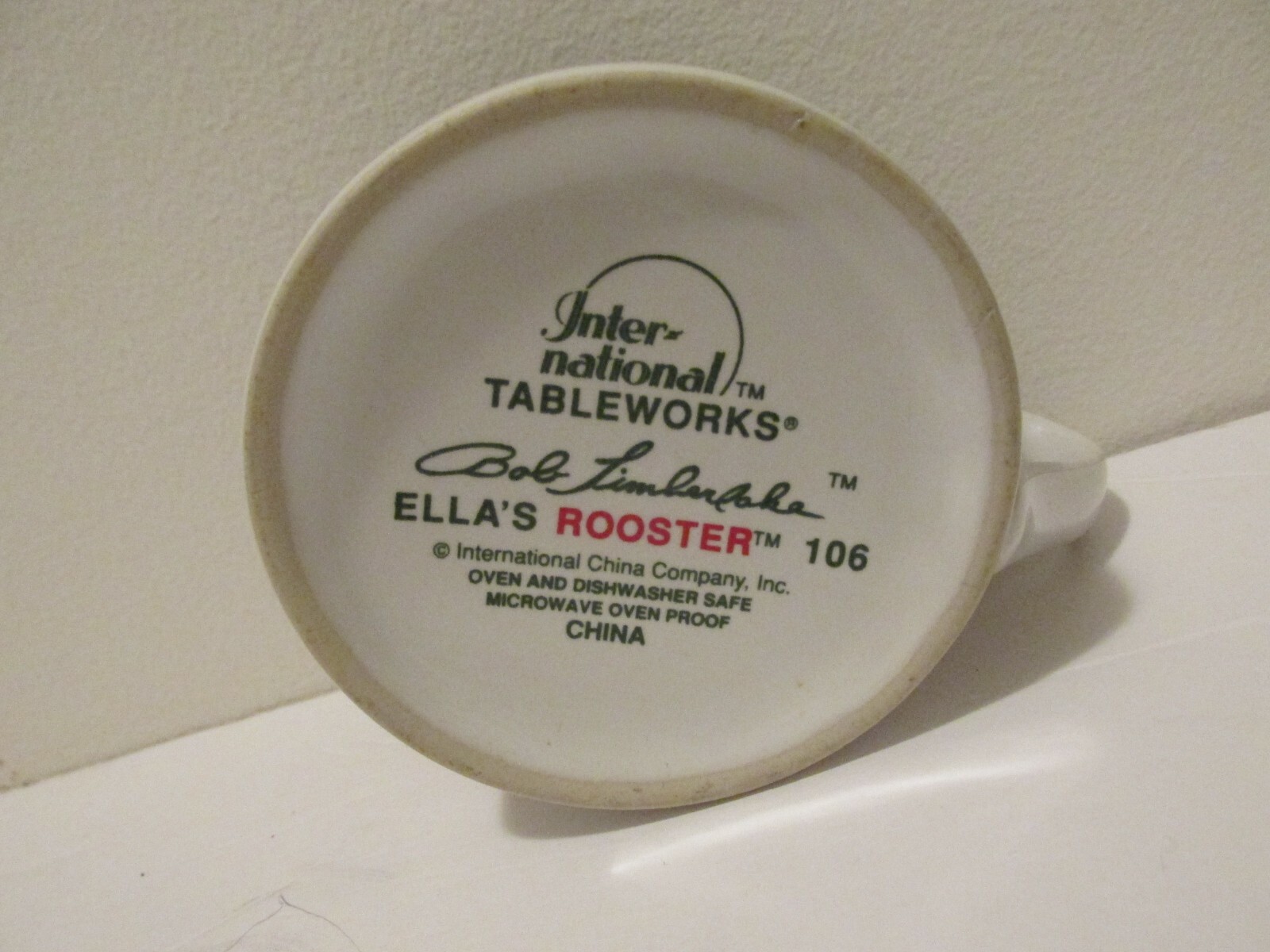 LOT OF 2----ELLA'S ROOSTER  BOB TIMBERLAKE CUPS/MUGS