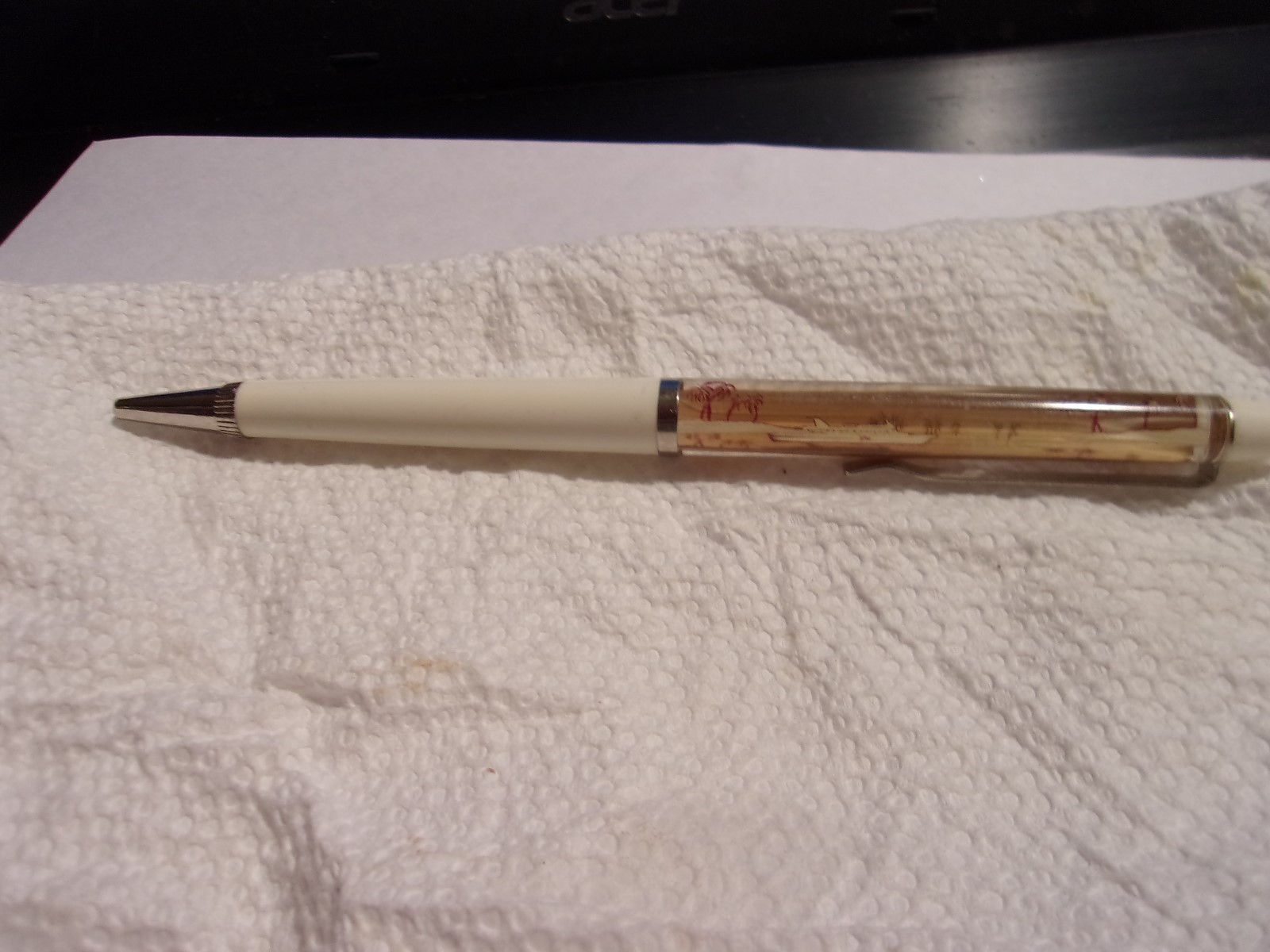 Vintage Denmark NORWEGIAN CARIBBEAN LINES CRUISE SHIP FLOATY FLOATING INK PEN