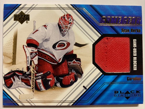2000-01 Upper Deck Black Diamond Sean Burke Game Gear Game 2000-01 Upper Deck Black Diamond Sean Burke Game Gear Game