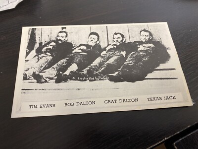 The Dalton gang postcard vintage 