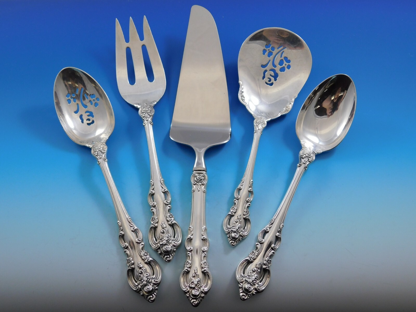 El Grandee by Towle Sterling Silver Essential Serving Set Large 5piece eBay