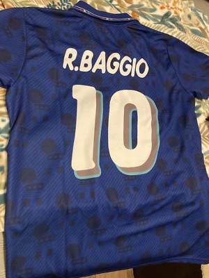 Italia / Italy Camisa Replica de Futbol Retro, 1994 Baggio