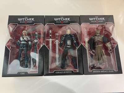 McFarlane The Witcher Wild Hunt Geralt , Ciry Lot Of 3 Eredin Breacc Glas