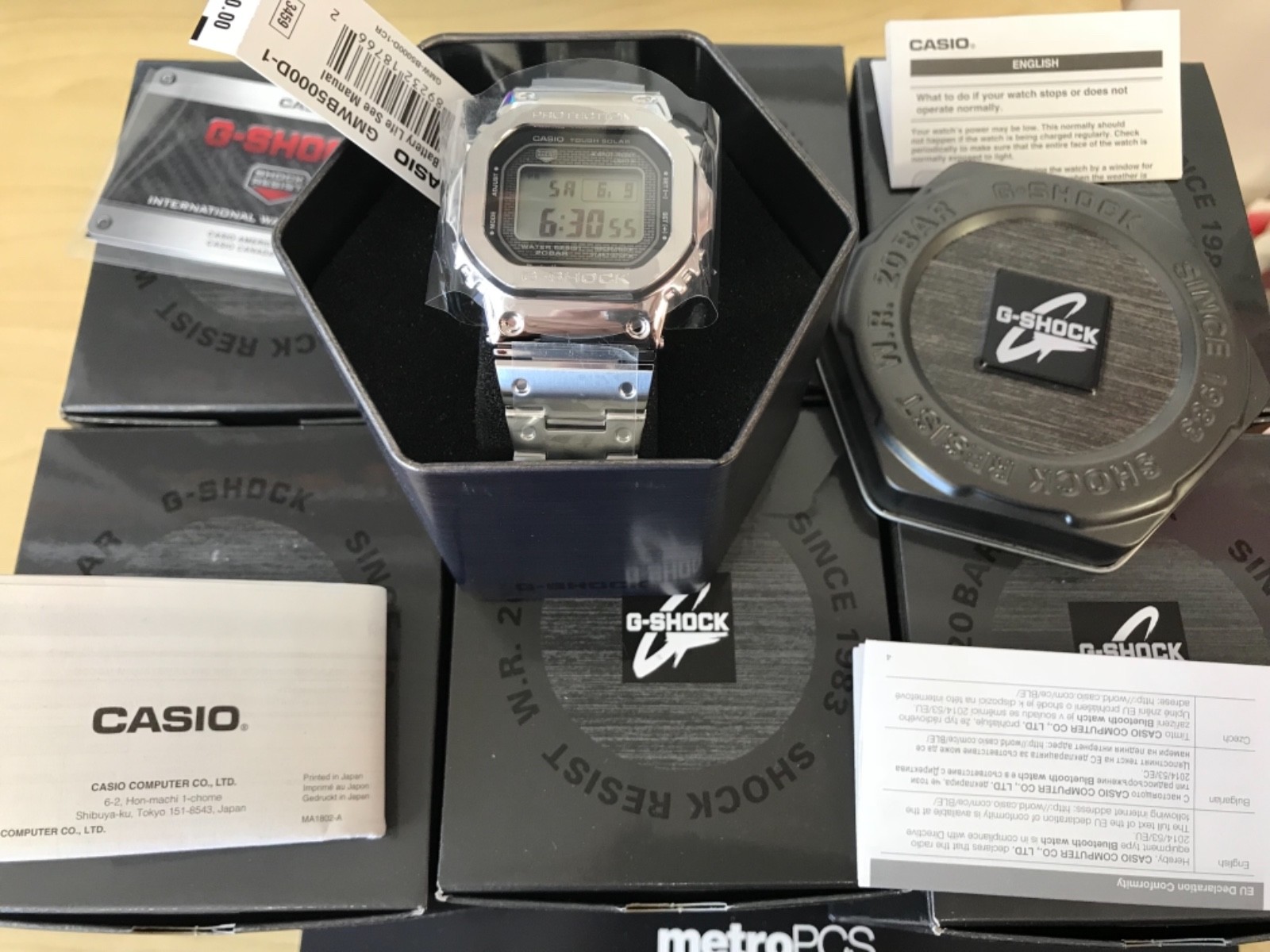 CASIO 35TH ANNIVERSARY CASIO G-SHOCK FULL METAL STEEL - GMW-B5000D-1CR