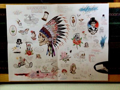 Grateful Dead Wes Lang Warrior Skull ''Sketch'' Poster - Limited Edition - 2012