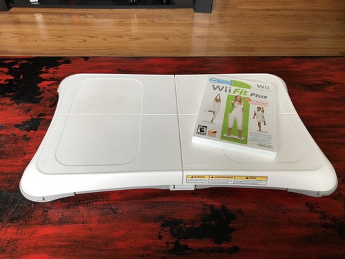 Nintendo Wii Fit Plus Game and Wii Balance Board Exercise Bundle
