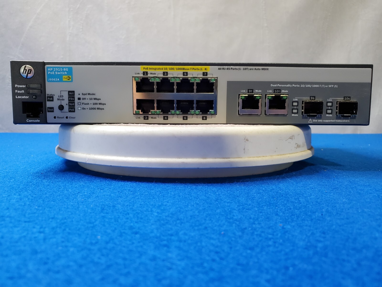 HP ProCurve 2915-8G-PoE Switch Gigabit PoE 2x SFP J9562AのeBay公認