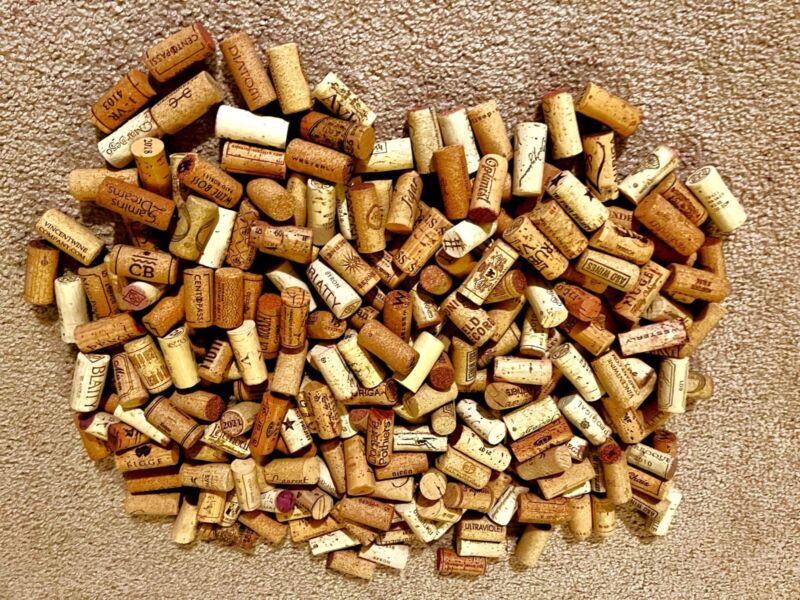 Bulk Lot Of 250 Wine Corks - All Natural Cork, No Synthetic Corks!