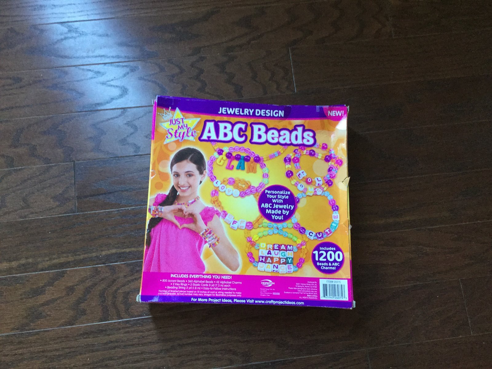 LOT Of 2 Just My Style ABC Beads Includes Charms Fashion Activities & Bottle Cap