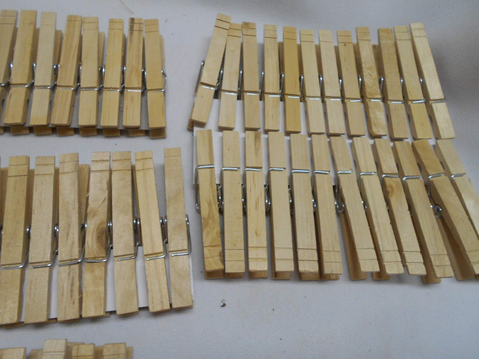 77 NOS Unused  pinch / clip on wood wooden clothespins crafts / use