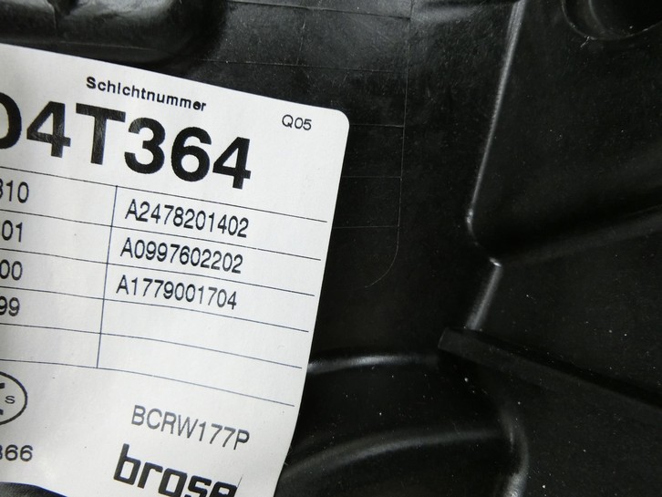 Mercedes W177 A200d 18-22 Lim Fensterheber o. FH-Motor Hinten Rechts Mercedes W177 A200d 18-22 12.07.2019... Vorschau 2