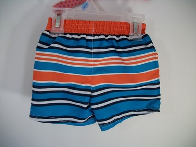 Boys Healthtex swimming trunks swim suit swim shorts upf 50+ NWT orange blue