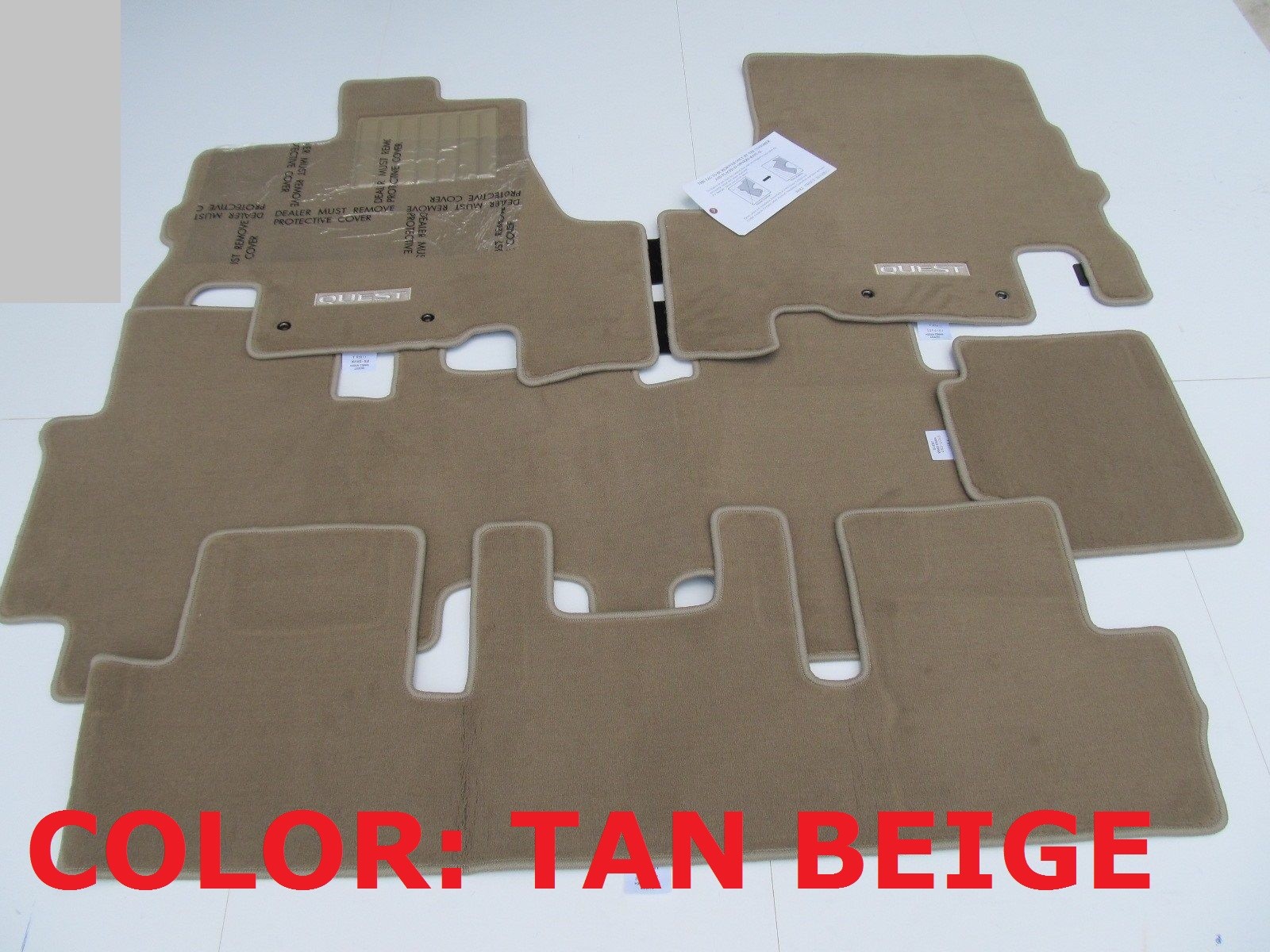 20112017 Nissan Quest Factory Floor Mats 5pcs BEIGE TAN BEIGE TAN