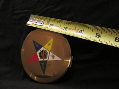 Dorset fifth avenue eastern star antique vintage compact powder mirror case